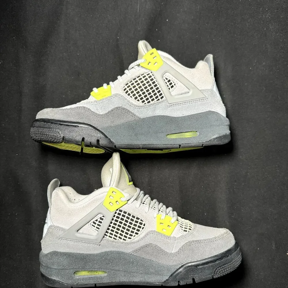 Size 4 - Nike Air Jordan 4 Retro SE GS Neon 95 2020 Shoes